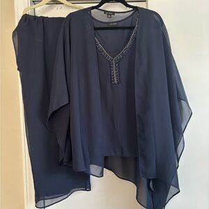 Elegant 3-piece Women's Evening Pant set